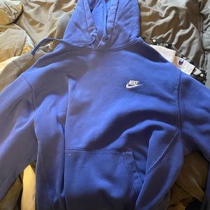 Blue Nike pullover hoodie